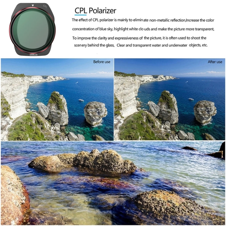 For DJI Air 3S STARTRC CPL Lens Filter, CPL For DJI Air 3S STARTRC CPL Lens Filter, CPL